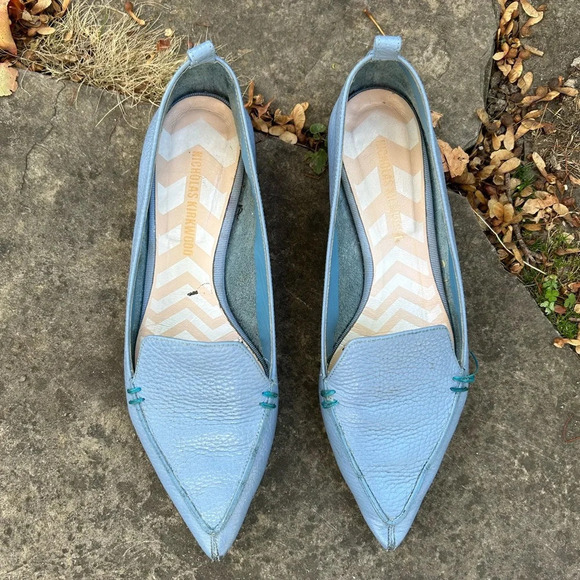 Nicholas Kirkwood Blue Beya Flat Loafer, size 38 - Picture 5 of 15